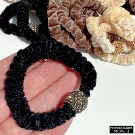 Резинки для волосся 10368 (за 10шт.) Діаметр 5,5см.